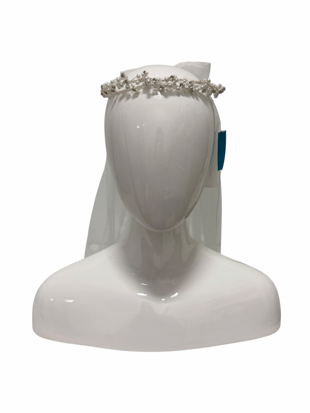 Lauren Marie White Headband Veil